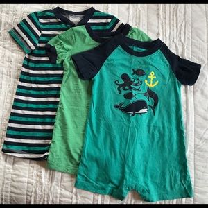 3 - 24 month Carters One Piece Rompers